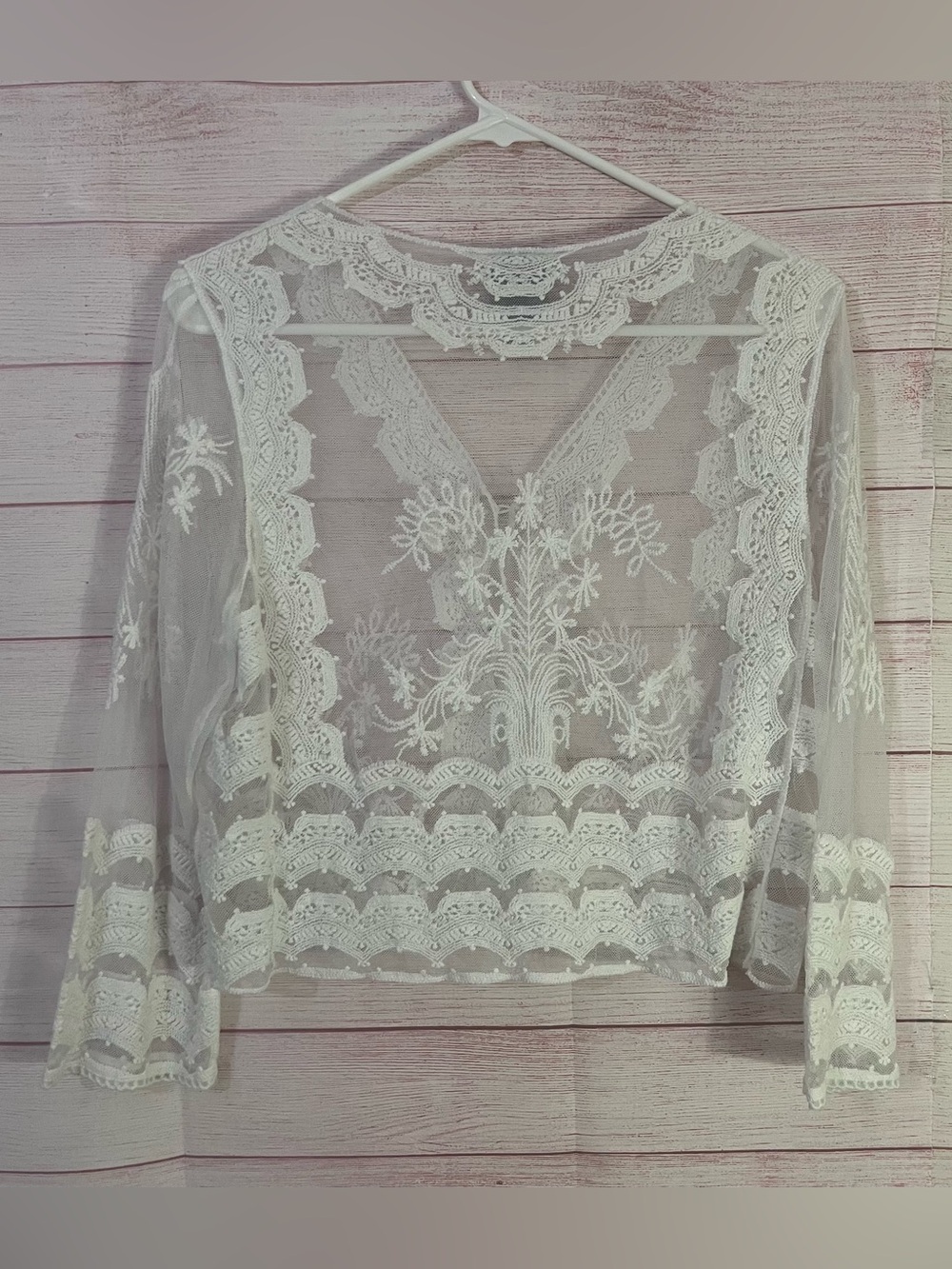 Rabbit Rabbit Rabbit Designs One Button Cardigan Shrug Medium - Picture 6 of 6